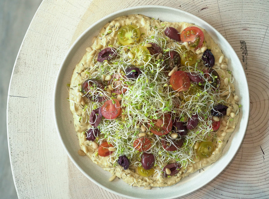 Rustic Sprouted Hummus