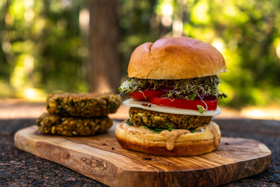 The Ultimate Sprouted Veggie Burger